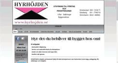 Desktop Screenshot of hyrhojden.se